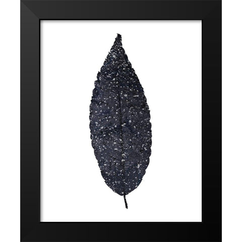 Spotted Leaves 1 Black Modern Wood Framed Art Print by Kimberly, Allen
