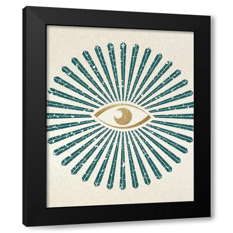 All Seeing Black Modern Wood Framed Art Print by Kimberly, Allen