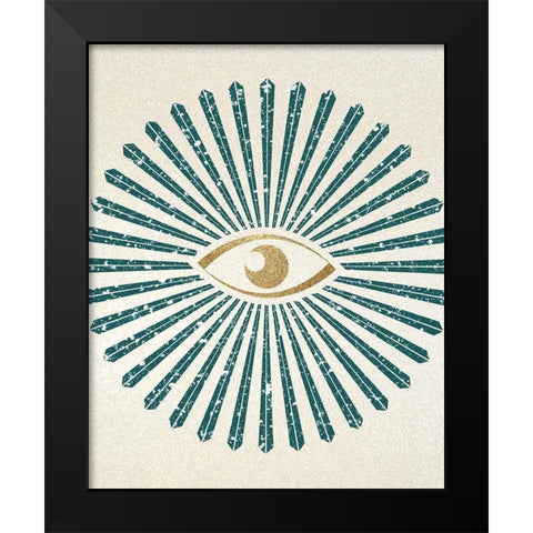 All Seeing Black Modern Wood Framed Art Print by Kimberly, Allen