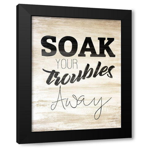 Wash 2 Black Modern Wood Framed Art Print by Kimberly, Allen