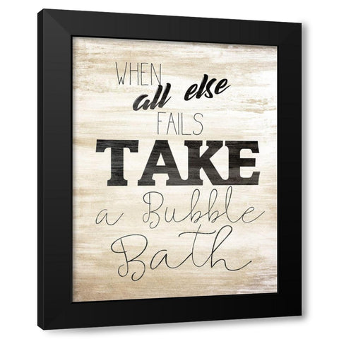 Wash 3 Black Modern Wood Framed Art Print with Double Matting by Kimberly, Allen