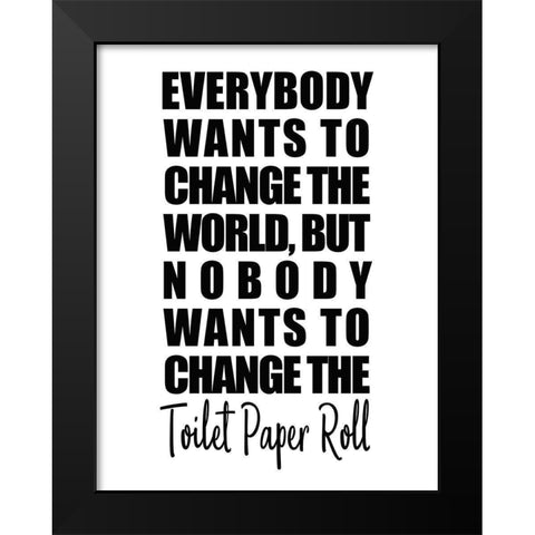 Change Black Modern Wood Framed Art Print by Kimberly, Allen