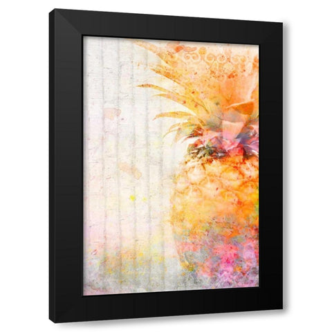 Pineapple Dream Black Modern Wood Framed Art Print by Allen, Kimberly