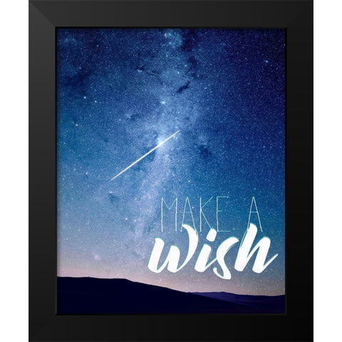 Make a Wish Black Modern Wood Framed Art Print by Kimberly, Allen
