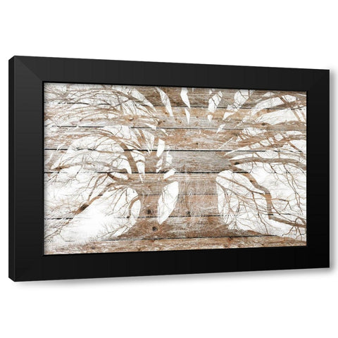 My Branches Black Modern Wood Framed Art Print with Double Matting by Kimberly, Allen
