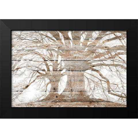My Branches Black Modern Wood Framed Art Print by Kimberly, Allen