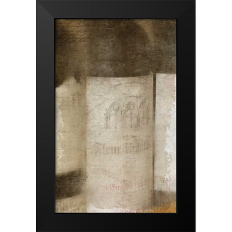 Vintage Wine 1 Black Modern Wood Framed Art Print by Allen, Kimberly