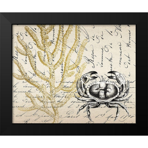 Letters to the Sea 5 Black Modern Wood Framed Art Print by Kimberly, Allen