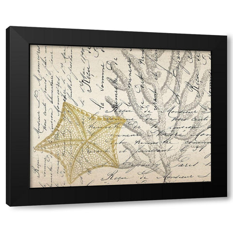 Letters to the Sea 6 Black Modern Wood Framed Art Print with Double Matting by Kimberly, Allen