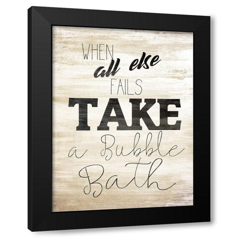 Wash 3 Black Modern Wood Framed Art Print with Double Matting by Kimberly, Allen