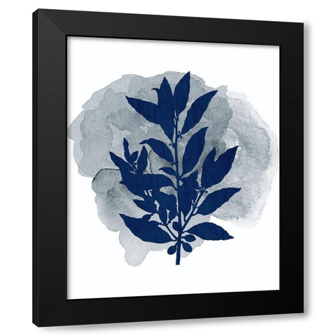 Botanical Branch 1 Black Modern Wood Framed Art Print with Double Matting by Kimberly, Allen