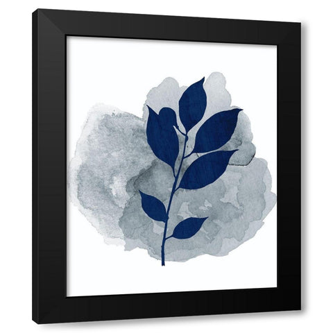 Botanical Branch 2 Black Modern Wood Framed Art Print by Kimberly, Allen