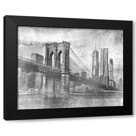 Lets Cross Black and White Black Modern Wood Framed Art Print by Allen, Kimberly