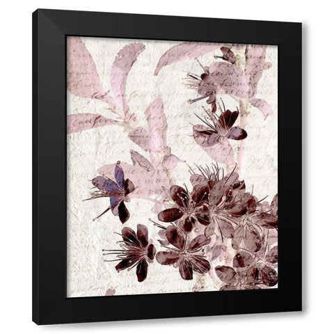 Cherry Blossom Plum 1 Black Modern Wood Framed Art Print by Kimberly, Allen