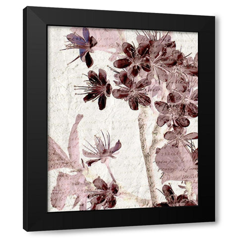 Cherry Blossom Plum 2 Black Modern Wood Framed Art Print by Kimberly, Allen