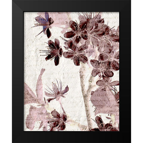Cherry Blossom Plum 2 Black Modern Wood Framed Art Print by Kimberly, Allen