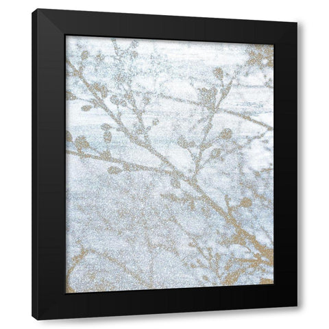 Gilded Branch 2 Black Modern Wood Framed Art Print by Kimberly, Allen