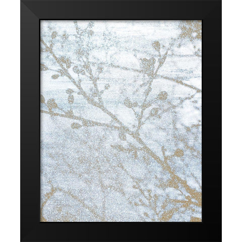 Gilded Branch 2 Black Modern Wood Framed Art Print by Kimberly, Allen