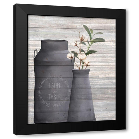Cotton Days 5 Black Modern Wood Framed Art Print by Kimberly, Allen