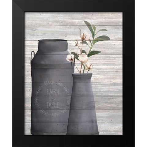 Cotton Days 5 Black Modern Wood Framed Art Print by Kimberly, Allen