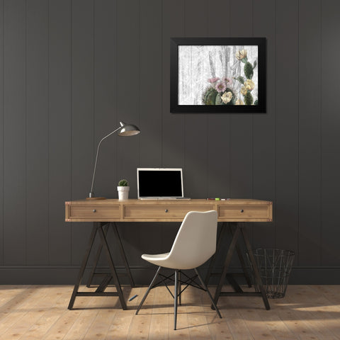 Cactus Cowboy 5 Black Modern Wood Framed Art Print by Kimberly, Allen