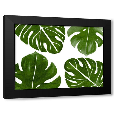 Tropic Green 2 Black Modern Wood Framed Art Print by Kimberly, Allen