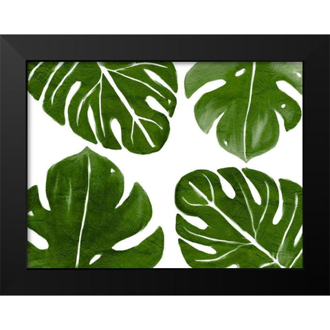Tropic Green 2 Black Modern Wood Framed Art Print by Kimberly, Allen