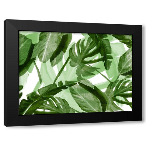 Tropic Green 3 Black Modern Wood Framed Art Print by Kimberly, Allen