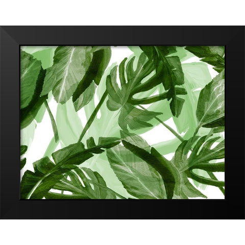 Tropic Green 3 Black Modern Wood Framed Art Print by Kimberly, Allen