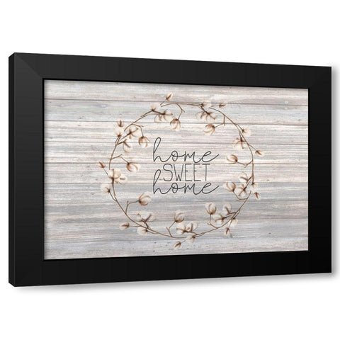 Home Sweet Home Black Modern Wood Framed Art Print by Kimberly, Allen