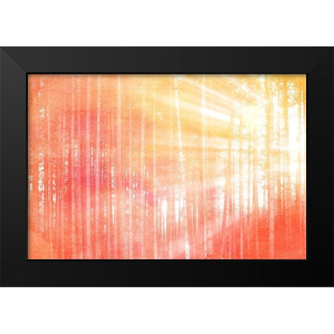 Forest Brights Black Modern Wood Framed Art Print by Kimberly, Allen