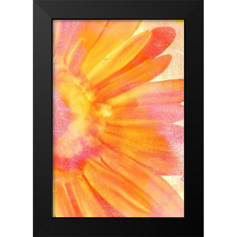 Blooming Bright Black Modern Wood Framed Art Print by Kimberly, Allen