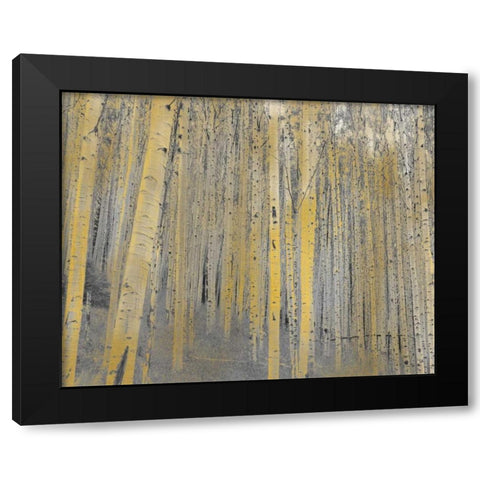 Aspen Forest in Gold Black Modern Wood Framed Art Print by Allen, Kimberly