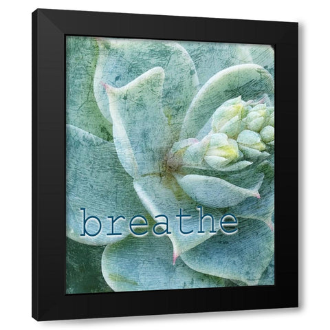 Relax and Breathe 2 Black Modern Wood Framed Art Print with Double Matting by Kimberly, Allen