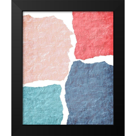 Blocked 1 Black Modern Wood Framed Art Print by Kimberly, Allen