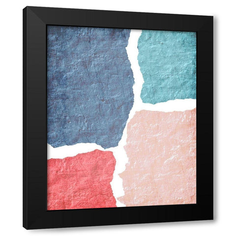 Blocked 2 Black Modern Wood Framed Art Print by Kimberly, Allen