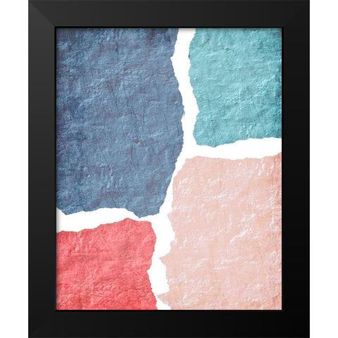 Blocked 2 Black Modern Wood Framed Art Print by Kimberly, Allen