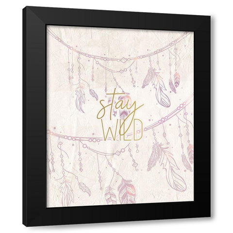 Dream Catcher 2 Black Modern Wood Framed Art Print by Kimberly, Allen