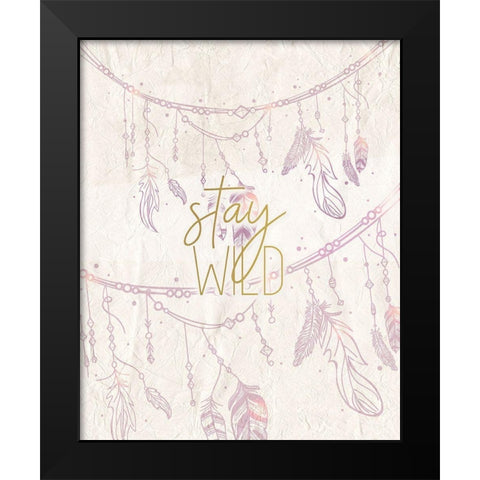 Dream Catcher 2 Black Modern Wood Framed Art Print by Kimberly, Allen