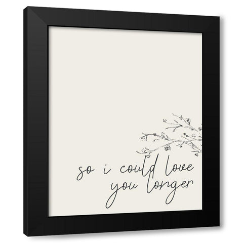 Met You 2 Black Modern Wood Framed Art Print with Double Matting by Kimberly, Allen