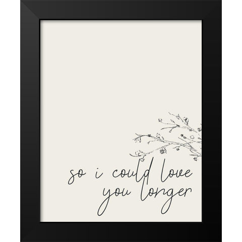 Met You 2 Black Modern Wood Framed Art Print by Kimberly, Allen