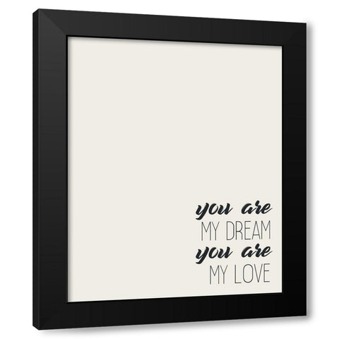 First and Last 2 Black Modern Wood Framed Art Print by Kimberly, Allen
