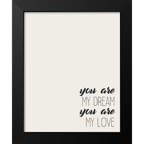 First and Last 2 Black Modern Wood Framed Art Print by Kimberly, Allen