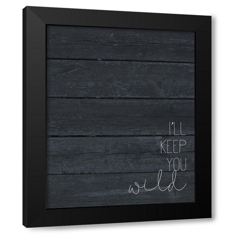 Safe and Wild 2 Black Modern Wood Framed Art Print by Kimberly, Allen