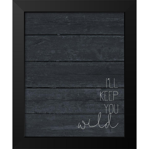 Safe and Wild 2 Black Modern Wood Framed Art Print by Kimberly, Allen