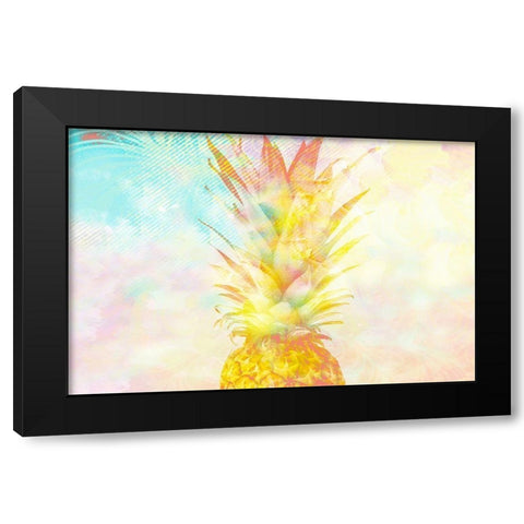 Pinneapple Dreams Black Modern Wood Framed Art Print with Double Matting by Kimberly, Allen