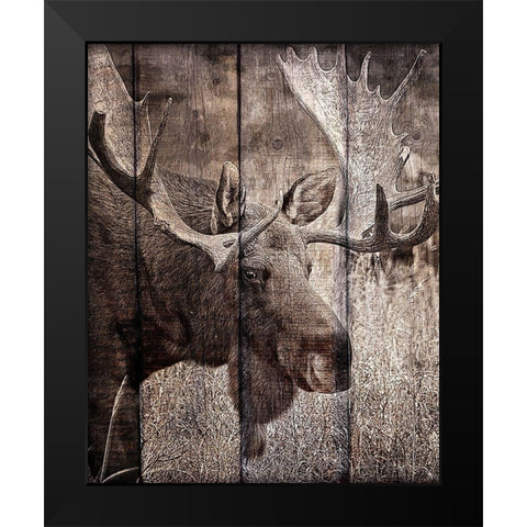 Into the Woods 1 Black Modern Wood Framed Art Print by Kimberly, Allen