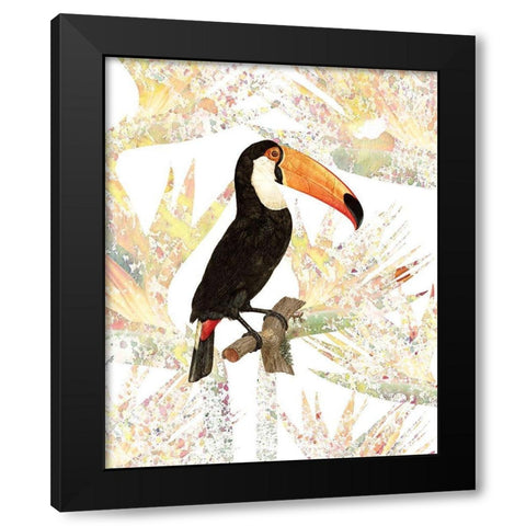 Toucan Black Modern Wood Framed Art Print with Double Matting by Kimberly, Allen