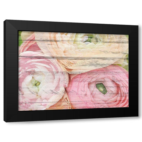 Pastel Three Black Modern Wood Framed Art Print with Double Matting by Kimberly, Allen