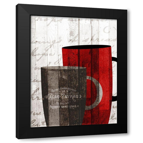 Morning Coffee 2 Black Modern Wood Framed Art Print by Kimberly, Allen